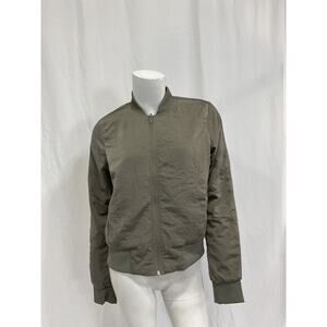 Lululemon Non-Stop Green Nylon Bomber Jacket Size 6